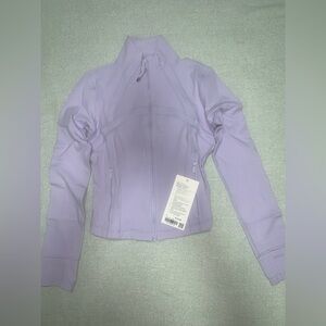 Lululemon NWT Define Cropped Jacket Nulu size 6 Lavender Frost